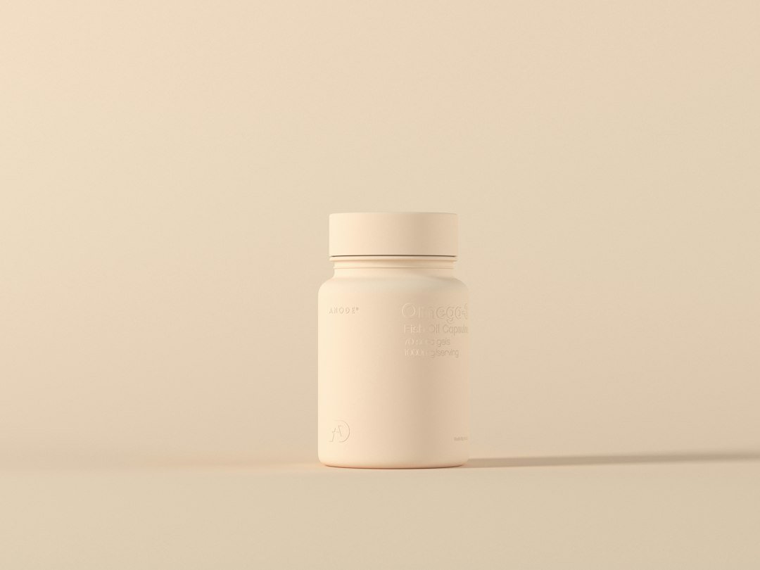 a bottle of medicine sitting on top of a table